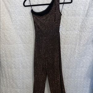 Gold glitter jumpsuit